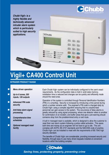 Vigil+ CA400 Control Unit