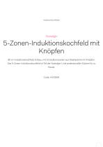 5-Zonen-Induktionskochfeld mit Knöpfen - 1