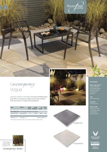 Contemporary paving Vogue