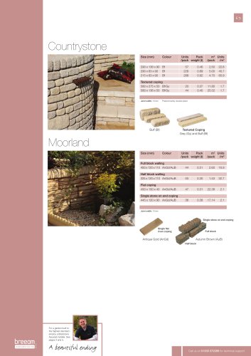 Walling and coping Countrystone