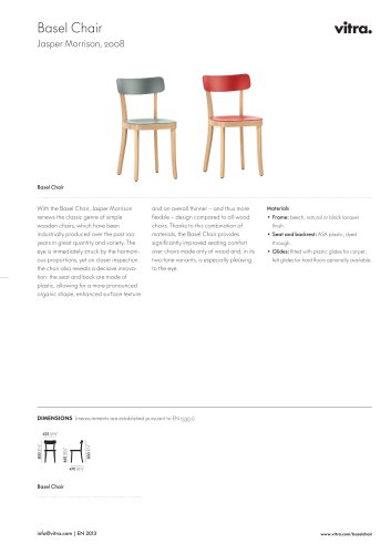 Basel Chair Factsheet