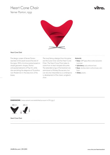 Heart Cone Chair Factsheet