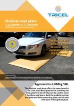 Modular road plate