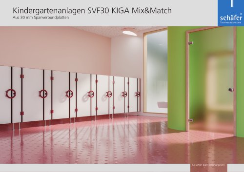 WC-Trennwände: Kindergarten SVF30 KIGA