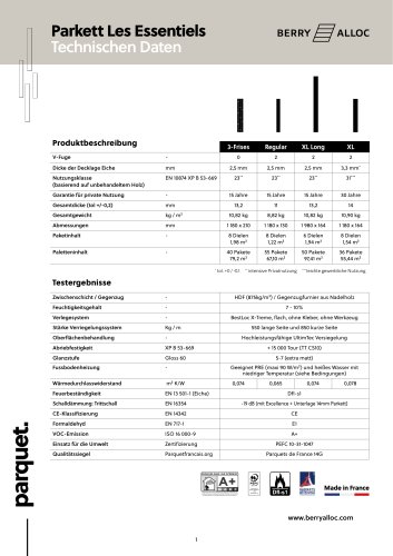 Parkett Les Essentiels