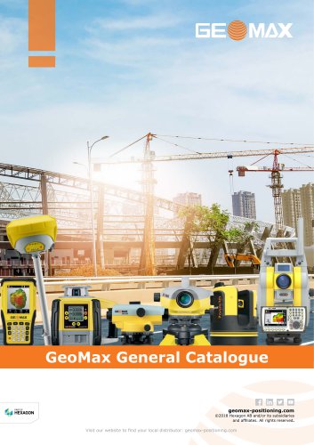 GeoMax General Catalogue 2019