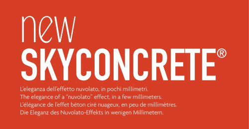 Skyconcrete - nuvolato low thickness floors