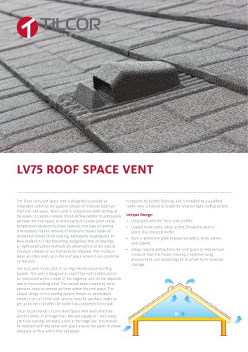 LV75 ROOF SPACE VENT