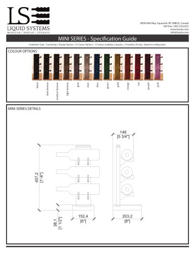 MINI SERIES - Specifi cation Guide