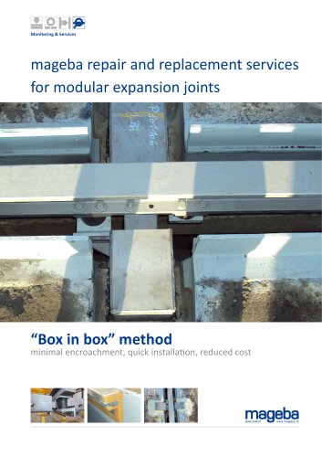 mageba repair and replacement services for modular expansion joints