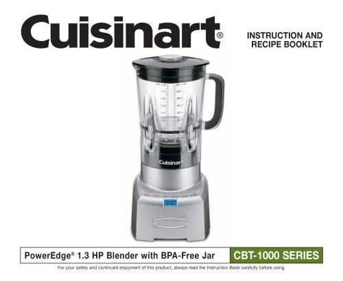 PowerEdge? 1000 Watt Blender (CBT-1000)