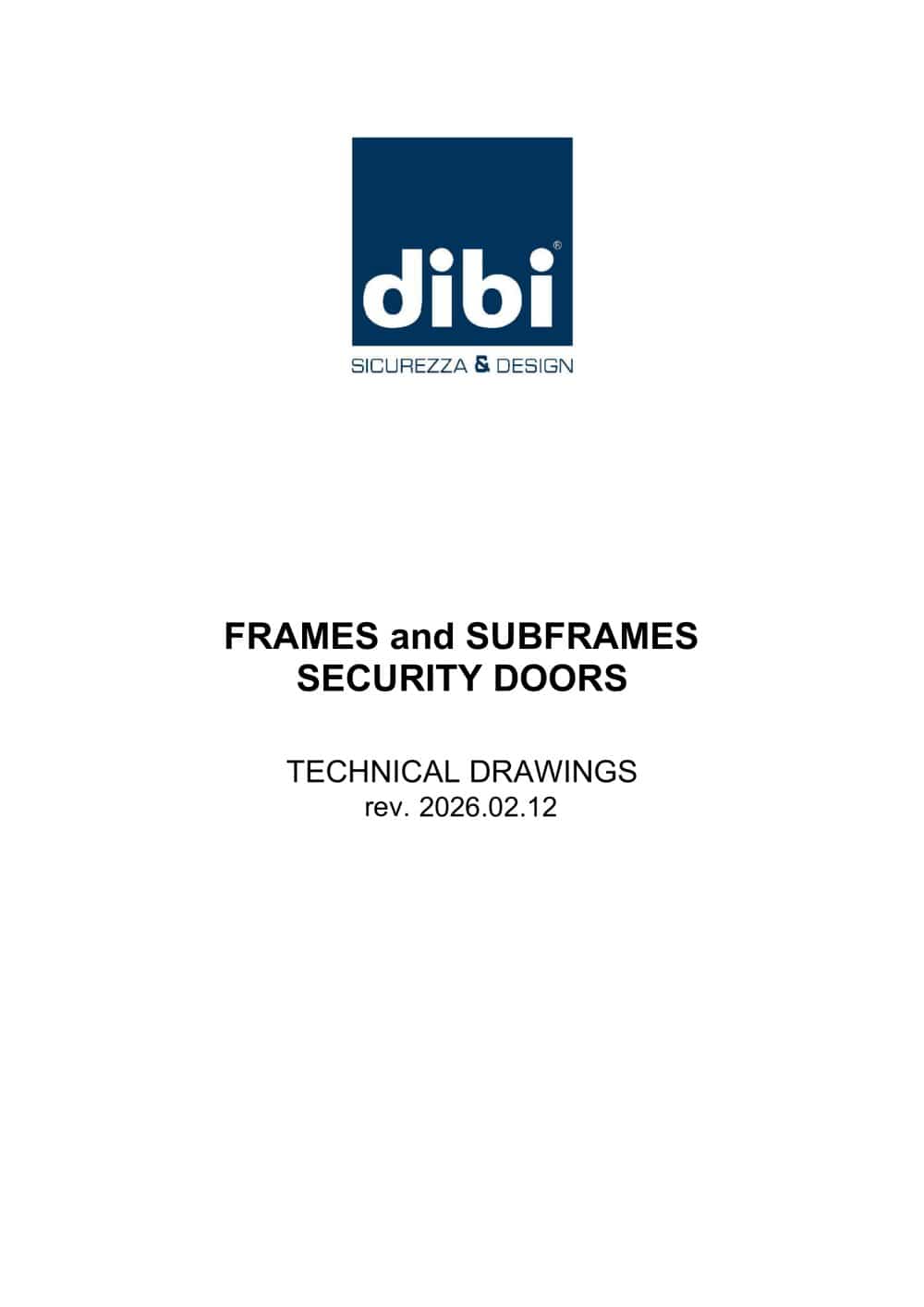 security doors istallation solutions technical drawings - Di.Bi. Porte Blindate
