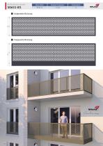 Bruag Perforationskollektion speziell für Balkonbrüstungen und Treppengeländer - 76