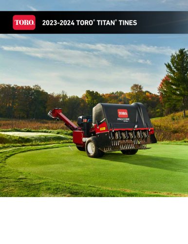 2023-2024 Toro Titan Tines Catalog