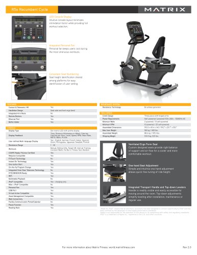 R5x Recumbent Cycle