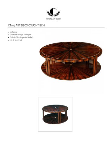 CT015 ART DECO COUCHTISCH