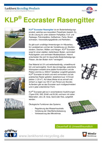 KLP® Ecoraster Rasengitter