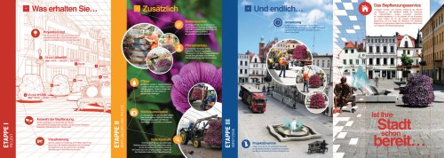 Blumen-Kaskaden Funktionsflyer