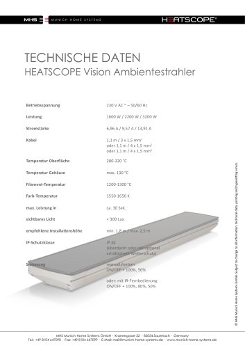 DE: HEATSCOPE VISION Technische Daten