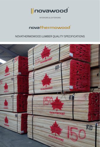 NOVATHERMOWOOD LUMBER QUALITY SPECIFICATIONS