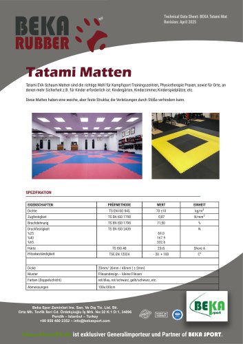 BEKA TATAMI MATTEN
