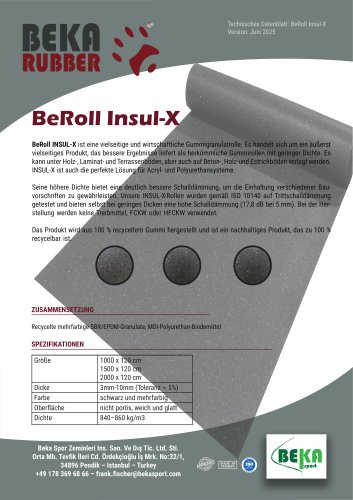 BEROLL INSUL-X RUBBER ROLL
