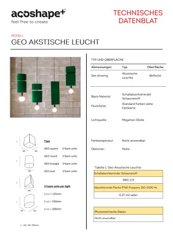 Geo akstische leucht