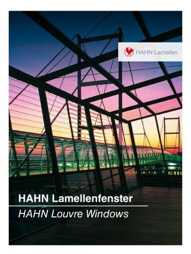 HAHN-Louvre Windows brochure