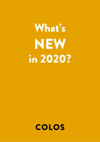 What’s NEW in 2020?