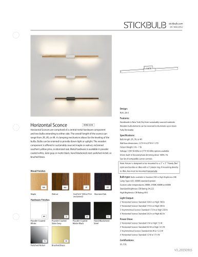 Horizontal Sconce