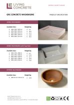 GRC CONCRETE WASHBASINS