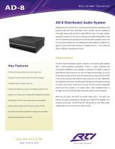 AD-8 AUDIO DISTRIBUTION SYSTEM