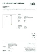 Plug-In Pendant in Brass