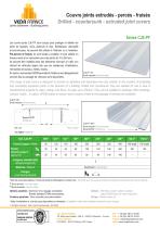 Drilled - countersunk - extruded joint cover - Series CJE-PF