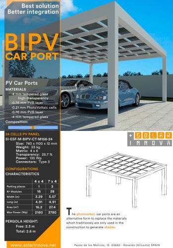 BIPV-Solar Photovoltaic Carports