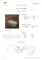 Wall hung bidet hide Nautilus