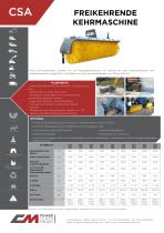 Freikehrende Kehrmaschine CSA - 2