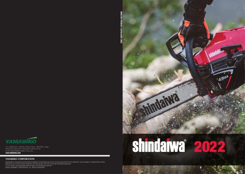 Shindaiwa Master Catalogue 2022