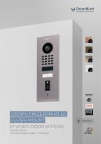 IP Video Door Station D1101FV Fingerprint 50 Flush-mount