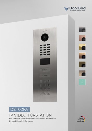 IP Video Türstation D2102KV