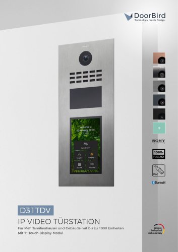 IP Video Türstation D31TDV