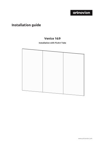 Installation guide Venice 16:9