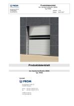 Produktdatenblatt - Isol. Spiralschnelllauftor(S600)Typ PDAS - 1