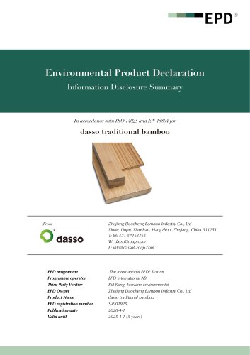 EPD | dasso Traditional bamboo