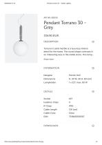 Pendant Torrano 30 – Grey