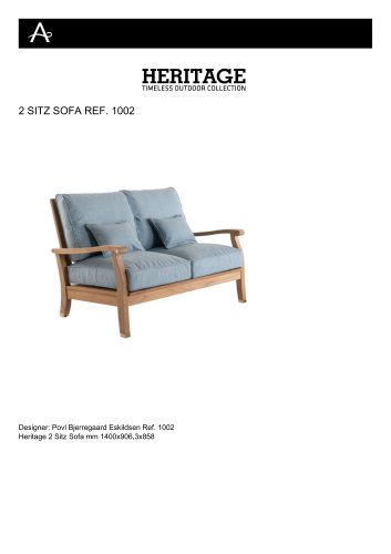 2 SITZ SOFA REF. 1002