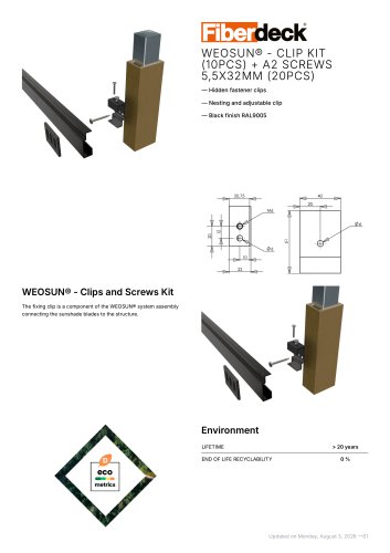 WEOSUN&reg; - Clip kit 
