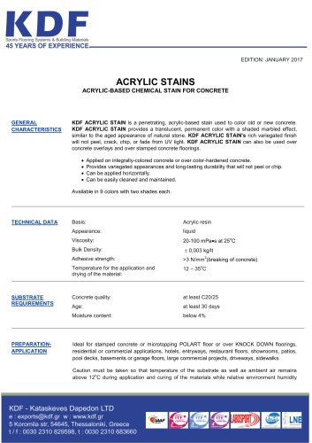 ACRYLIC STAINS