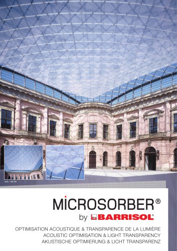 MICROSORBER by Barrisol AKUSTISCHE OPTIMIERUNG & LICHT TRANSPARENZ