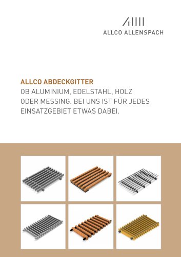 Allco Broschüre Abdeckgitter